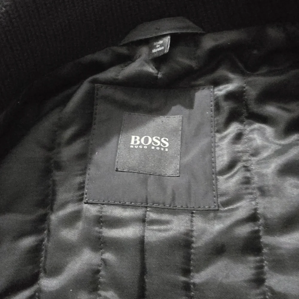 BOSS HUGO Boss Cassman coat wool blend zip/button front pockets lined men 40R